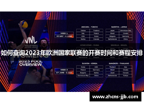 如何查询2023年欧洲国家联赛的开赛时间和赛程安排